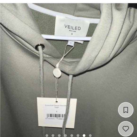 BRAND NEW ESSENTIALS sage green 2 piece hoodie jogger oversized 100% cotton set - Picture 9 of 9